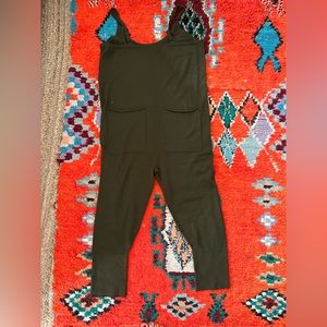 Army green hatch knit jumpsuit - sz 1